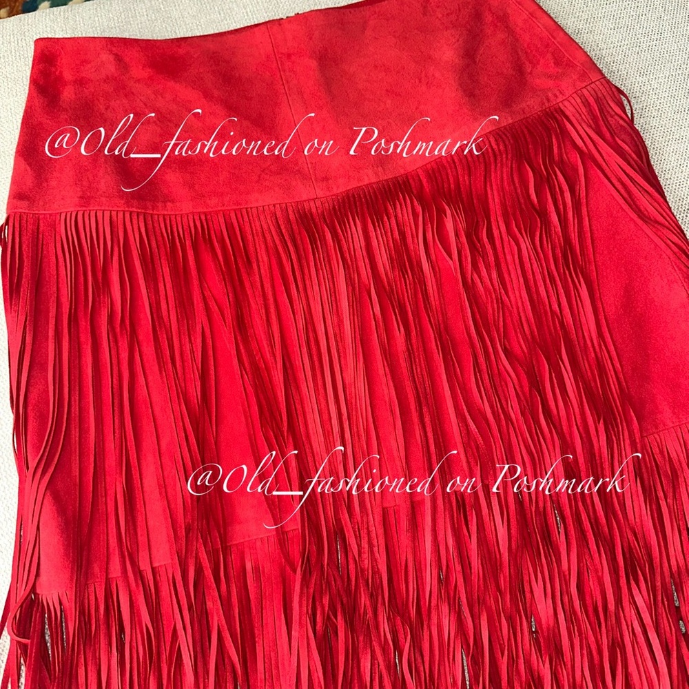 ZARA Suede Fringe Midi Skirt - Price Firm - Picture 7 of 13